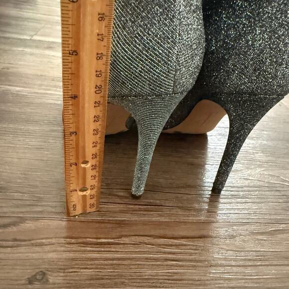 Jessica Simpson sz 9.5 metallic silver mobwife high heel sock boots NWT‎ - Picture 6 of 10